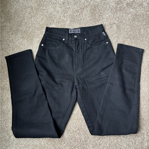 Versace jeans women’s stretch black pants | size 27 - Picture 2 of 13